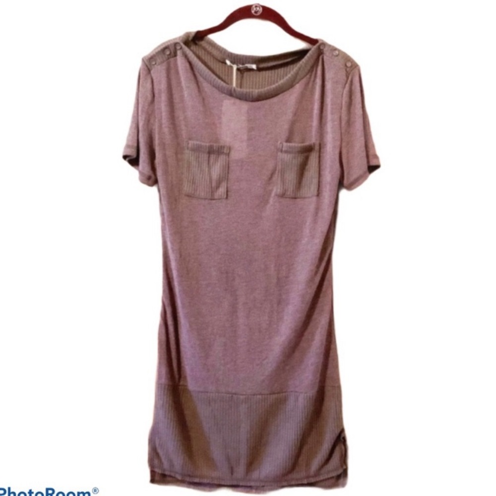 Monoreno Purple T-Shirt Sweater Dress